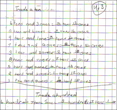 Place value - trading tens