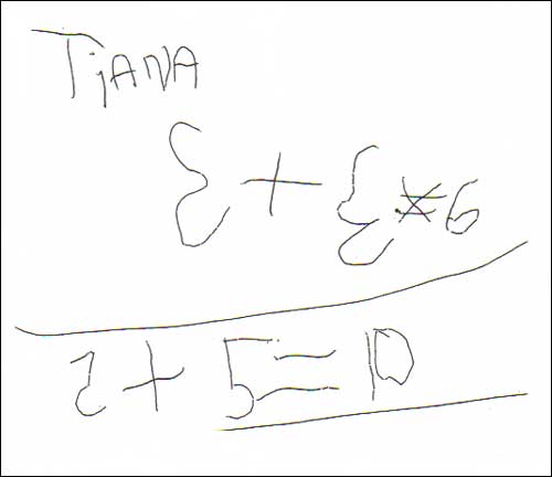 Early number sense - example two